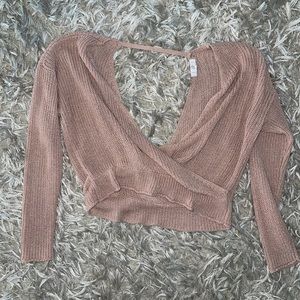 Sweater crop top